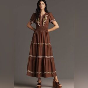 The Somerset Embroidered Maxi Dress
Anthropologie
In: Root Beer
